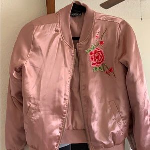 Cute mauve bomber jacket